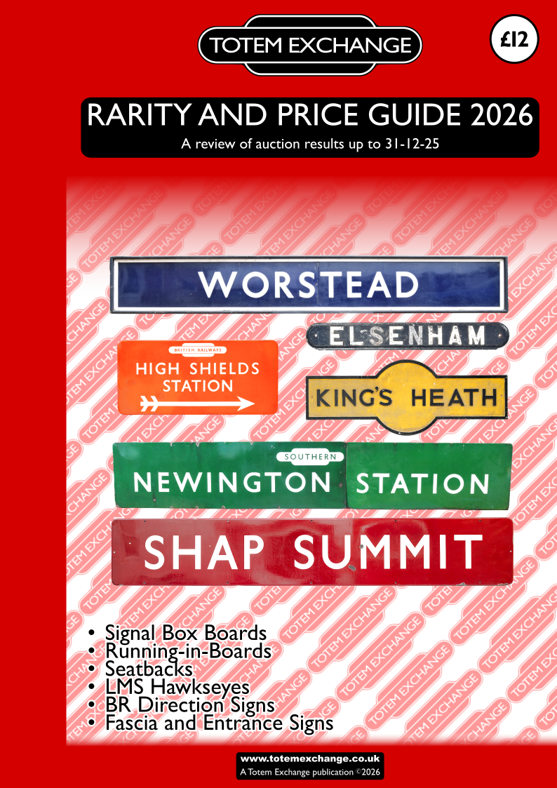 Named Station and Signal Box Signs Rarity and Price Guide 2026